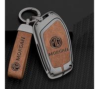 GRFIT Étui de Protection pour clé de Voiture, Ensemble de Supports de Coque de Protection, pour MG3 MG4 EV / MG5 / MG6 MG HS/MG Marvel R/MG ZS,B-Brown
