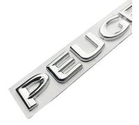 GRFIT Logo de décoration de Lettrage de Voiture Veloce, Logo d'autocollant de Voiture 3D de Remplacement pour Peugeot 107 206 207 208 308 307 407 508 2008 3008,Silver