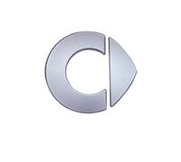 GRFIT Logo de Maille d'évent Avant, pour Mercedes Smart Fortwo ForFour 451 453 Autocollant décoratif Couverture Autocollant calandre Pression, Style extérieur,A