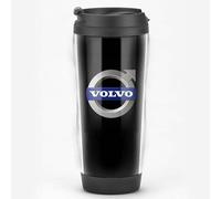 GRFIT Mug de Voyage pour Volvo S40 S60 S90 XC40 XC60 XC90 V40 V60 V90 S80 S80L Mug Isotherme Anti-Fuite Bouteille d'eau Isotherme Café Boissons Chaudes et Froides Flacon,A