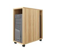 GRFIT Support de processeur CPU Stand Double-Couche PC Mobile PC Host Tower Bracket Office Bureau côté hôte Host Rack Home Office Host Host Châssis Cabinet de Rangement avec Roues (Color : A)