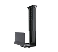GRFIT Support de processeur Pc Titulaire du boîtier sous Le côté du Mur du Bureau CPU Stand réglable Pc Boîte de Support de boîte de Support de Support (Color : Noir)
