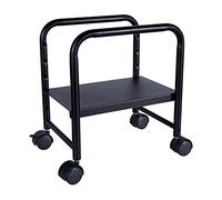 GRFIT Support de processeur Stand de Rouleau en Acier du processeur Central de PC, Support hôte PC avec Une Charge de 28 kg, Support de Tour de pc Mobile avec Roulette verrouillable