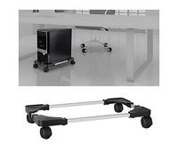 GRFIT Support de processeur Support de Tour de PC Mobile Chariot de Support de CPU réglable avec 4 roulettes universelles, Support de roulement de CPU Support de PC for Les boîtiers de PC de Bureau