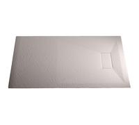 Grg Bac à Douche 90x140x2,6 CM Blanc Effet Pierre Mod. Strong