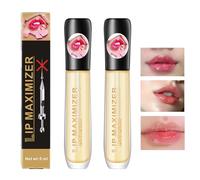 Grgow 2Pc Lip Extreme Volume,Plumping Lip Maximizer Serum,Lip Maximizer Balm Plumper,Clair Baume à Lèvres Repulpant Traitement,Élimine La Sécheresse Rides Améliore La Brillance Rebondie