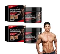Grgowe 2PC Crème Brûlante De Graisse,Fat Burning Cream,Abdominal Muscle Cream,Crème Abdominale,Creme Anti Cellulite,Crème Musculaire Raffermissante,Efficace Pour Homme Et Femme (Homme)