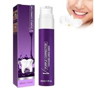 Grgowe 2PC Purple Toothpaste,V34 Dentifrice Blanchissant Violet Naturel,Colour Correcting Tooth Stains,Dentifrice Violet Blanchissant,Deep Clean Formula Pour Le Blanchiment Des Dents
