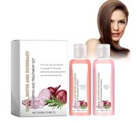Grgowe Ensemble Shampooing Et Traitement à La Biotine,Onion Shampoo And Conditioner,Biotin & Rosemary Shampoo & Treatment Set,Pour Cheveux Fins,Cheveux Secs Et Abîmés(Shampooing et après-shampooing)