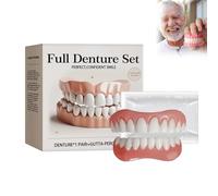 Grgowe Set Dentures, Dentier Provisoire Prothese,Un sourire instantanément plus beau, une couleur naturellement assortie, une texture fine et confortable qui épouse parfaitement les lèvres