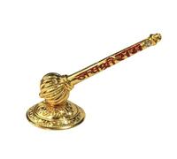 GRI9 Lord Shree Hanuman Ji Gada avec gravure Jai Shree Ram Hanuman Ji Sota Idol pour Mandir Pooja Décoration de maison et de bureau, Bajrangbali Sankat Mochan Dieu Idol pour tableau de bord de voiture