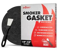 GriAddict Kit de Joints d'étanchéité de Rechange pour Couvercle et Dessus de fumoir L, XL, 2XL - Accessoires en Feutre BGE - 4,6 m, 2,2 x 0,3 cm - avec grattoir - Indispensable pour Garder la Chaleur