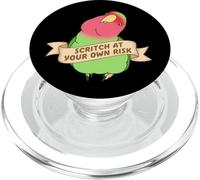 Gribouillage d'oiseaux à Vos Risques et périls Inséparables Verts PopSockets PopGrip pour MagSafe
