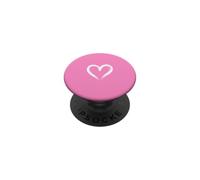 Gribouillage en Forme de cœur dessiné à la Main - Rose Vif PopSockets PopGrip Adhésif