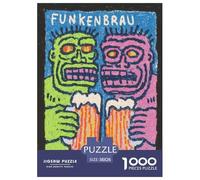 Gribouillis Minimaliste Puzzles 1000 Pieces Cadeau Unique Simple Sketch Jeu Éducatif Challenge Toy À De Qualité Supérieure Peinture Art pour Adultes Et Enfants À Partir De 14 Ans 38x26cm/1000pcs