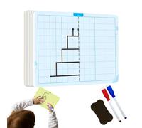 Grid Symmetrical Drawing Board - Children Erasable Symmetry Drawing Board - Writing Training Development Tool Set for Children Boys Girls Kid