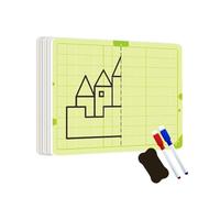 Grid Symmetrical Drawing Board - Children Erasable Symmetry Drawing Board - Writing Training Development Tool Set for Children Boys Girls Kid