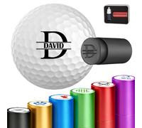 Gridachi Tampon personnalisé pour balle de golf à séchage rapide, monogramme avec logo - Réutilisable et imperméable - Cadeau pour homme, amateur de golf, golf, papa, mari