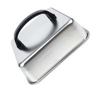 Griddle Dome - Stainless Steel Square Melting Cover Lid, 26x26cm