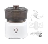 Grider de viande électrique épluche électrique Parile à l'ail Cuisine Cuisine Cuisine C USB CHARGEUR DE viande Végétable Gadgets Cuisine Roding Facile à Nettoyer Facile en acier (Blanc)
