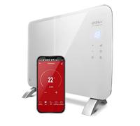 Radiateur convecteur électrique Glass 1000W. Contrôle WIFI par APP. Programmable. Compatible avec Alexa et Google Home.
