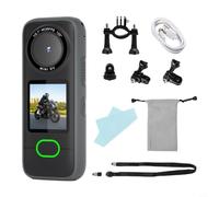 Gridva Caméra d'action 4K à double objectif avec écran tactile de 1,4 | Caméra de sport étanche IPX6 pour cyclisme et vlogging, pour capteur Sony pour enregistreur vidéo ultra HD