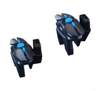 Gridva K06 Lot de 2 déclencheurs de jeu pour téléphone portable pour iPhone | Contrôleur de cible à 6 doigts avec deux boutons, accessoires de jeu ABS pour PUBG COD
