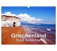 Griechenland - Insel Kefalonia (Wandkalender 2026 DIN A3 quer), CALVENDO Monatskalender: Inselträume im ionischen Meer