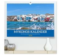 Griechenland - Mykonos Kalender (hochwertiger Premium Wandkalender 2026 DIN A2 quer), Kunstdruck in Hochglanz: Mykonos, die griechische Insel im ... Ideal als Geschenk für Griechenlandliebhaber!