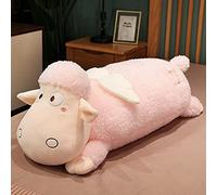 GRIER 60-100 cm géant Kawaii Ange Mouton en Peluche Peluche Douce Jouets pour Enfants Fille Oreiller Cadeaux d'anniversaire 80 cm Rose