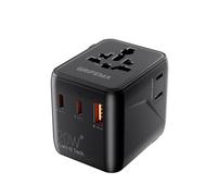 GRIFEMA Adaptateur de Voyage Universel 5 en 1 avec USB C 20 W