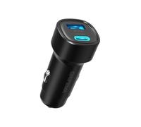 GRIFEMA Chargeur Allume-Cigare USB C 48W, Chargeur Voiture Rapide à Double Port 30W PD et 18W QC 3.0, Prise USB pour iPhone 16/15, Samsung, iPad, GPS, Compatible 12V/24V