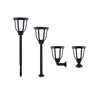 GRIFEMA DG2004, Lampe Torche Solaire pour Extérieur, Éclairage de Décoration en Vedette Auto Dusk to Dawn On/Off, 2 Paquets