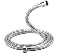 GRIFEMA G851-18, Flexible de Douche Universel (G1/2 pouces, 1.8M), Tuyau de Douche Anti-Torsion et Anti-Pliure, Acier inoxydable/Chrome, Exclusivité Amazon, Argent