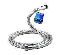 GRIFEMA G851-20, Flexible de Douche Universel (G1/2 pouces, 2M), Tuyau de Douche Anti-Torsion et Anti-Pliure, Acier inoxydable/Chrome, Exclusivité Amazon