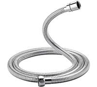 GRIFEMA Flexible de Douche 3 m, Tuyau de Douche en Acier Inoxydable | Flexible Douche Anti-Pliure Antifuite, Tuyau de Remplacement Universel G1/2 avec Raccords en Laiton et Joints -Chrome/Argent