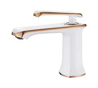 GRIFEMA G1001W Lyon - Mitigeur de Salle de Bain, Robinet de Lavabo, Blanc, Exclusivité Amazon