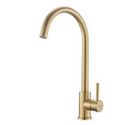 GRIFEMA G4008Y - Robinet de cuisine, Mitigeur Cuisine à poignée unique, rotation à 360 degrés, 2 modes de sortie d'eau, Robinet Mitigeur Cuisine chaud et froid en acier inoxydable, Or