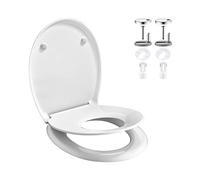 GRIFEMA G953, Abattant WC avec Siège Enfant Magnétique, Lunette de Toilette une fonction de fermeture en douceur, Assainissement extrêmement rapide et anti-colmatage, Antibactérien, Facile à nettoyer