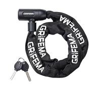 GRIFEMA GA1201-12, Chaîne Antivol Vélo 120 CM, Chaîne Cadenas Vélo pour Vélos, Motos, trotinette electrique, Portails, Noir