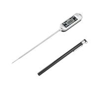 GRIFEMA GA2802 Thermomètre de Cuisine, Sonde en Acier Inoxydable 304, Mesure Rapide de Température - Idéal pour Barbecue, Four et Pâtisserie, Argent