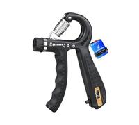 GRIFEMA GA5003, Hand Grip, Grip Musculation avec Compteur, Résistance Réglable 5-60kg, pour Athlètes et Exercices de Récupération de la Main, Black