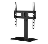 GRIFEMA GB1005, Support TV sur Pied 26-55 Pouces, Pied TV Universel Réglable en Hauteur Et en Inclinaison, Base en Verre Trempé 8MM, Capacité de Charge Maximale 45KG, VESA Maximum 400x400 MM