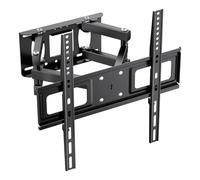 GRIFEMA Support Mural TV 26-65 Pouces -Fixation Murale TV Peut Contenir Jusqu'à 35KG, Accroche Television Mural Orientable (± 45°),Incline (+8°,-12°)et Étend, Support Vesa pour TV Plat/ Incurvé,Noir