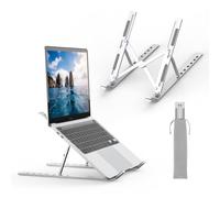 GRIFEMA GB1054 Support Ordinateur Portable, Le Support pour PC Portable s'adapte à 6 Hauteurs, Compatible avec MacBook Pro Dell HP et Autres Portables 10-17,3 Pouces -Argent