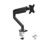 GRIFEMA GB2003-1, Support Ecran PC Moniteur de 13-32 Pouces, Bras Ecran PC VESA 75x75-100x100 MM, Rotation à 360°, Réglable en Hauteur, Charge Maximale de 9 KG, Noir