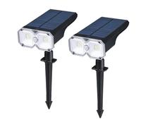 GRIFEMA GD251-2, Lot de 2 Spots Solaires d'Extérieur pour Jardin, Appliques Murales à Énergie Solaire, Étanches pour Jardin, Cour, Allée, Porche, Allée