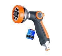 GRIFEMA GE1303 Pistolet arrosage du jardin 8 modèles réglables, pulvérisateur multifonctionnel avec débit d'eau contrôlable, lavage de voiture, nettoyage de cour, Exclusivité Amazon