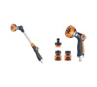 GRIFEMA GE1305, Pistolet arrosage 8 modèles réglables, Pistolet de pulvérisation allongé & GE1303-1,Ensemble de pistolet d'arrosage, Pistolet multifonction haute pression