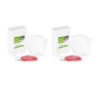 GRIFEMA GH81, Sacs de Conservation Sous Vide Alimentaire sans BPA, Compatible avec La Plupart des Machines Sous Vide, Rangement et Cuisson Pratiques des Ingrédients, 15 × 25CM (100 Pièces) (Lot de 2)